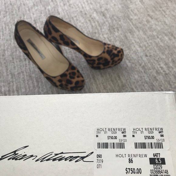 Brian Atwood Leopard Print Pumps - Picture 5 of 7